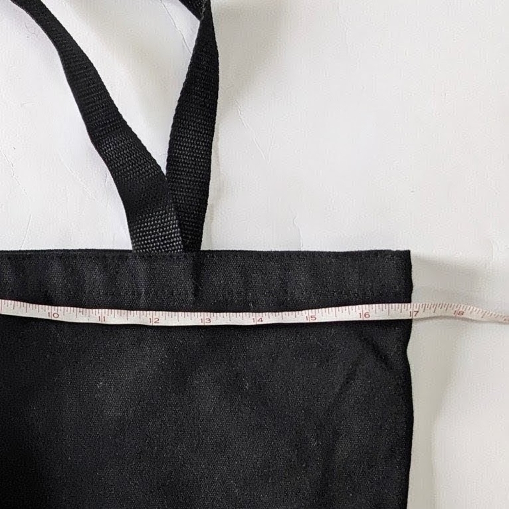 ⚡Bed Bath & Beyond Classic Black Canvas Tote - Picture 2 of 5